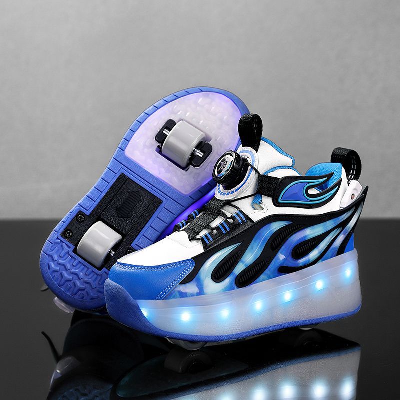 흰색과 파란색 815 [바퀴 2개 - 탈부착 가능]