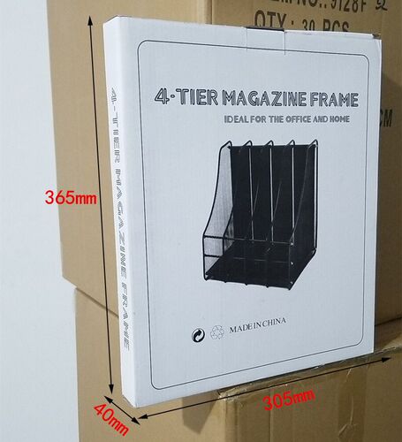 Office supplies Iron mesh fashionable four-part document rack/file tray holder/bookends/data rack/column/frame