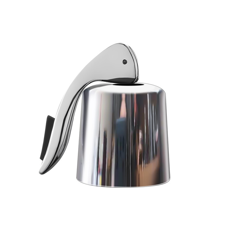 후드가 있는 단일 은색 전체 플라스틱 손잡이 플러그 백