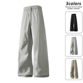 跨境批发春季新款工装裤多袋裤男休闲裤男直筒裤  多组图片