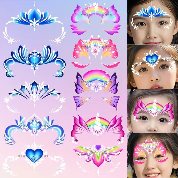 Z426 [Ten Sets] Park forehead painted stickers