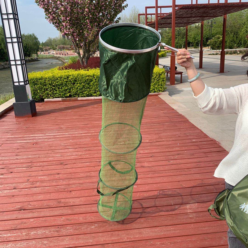 漁護網兜裝魚網塗膠防挂魚護折疊小號釣魚袋網布簡易魚護