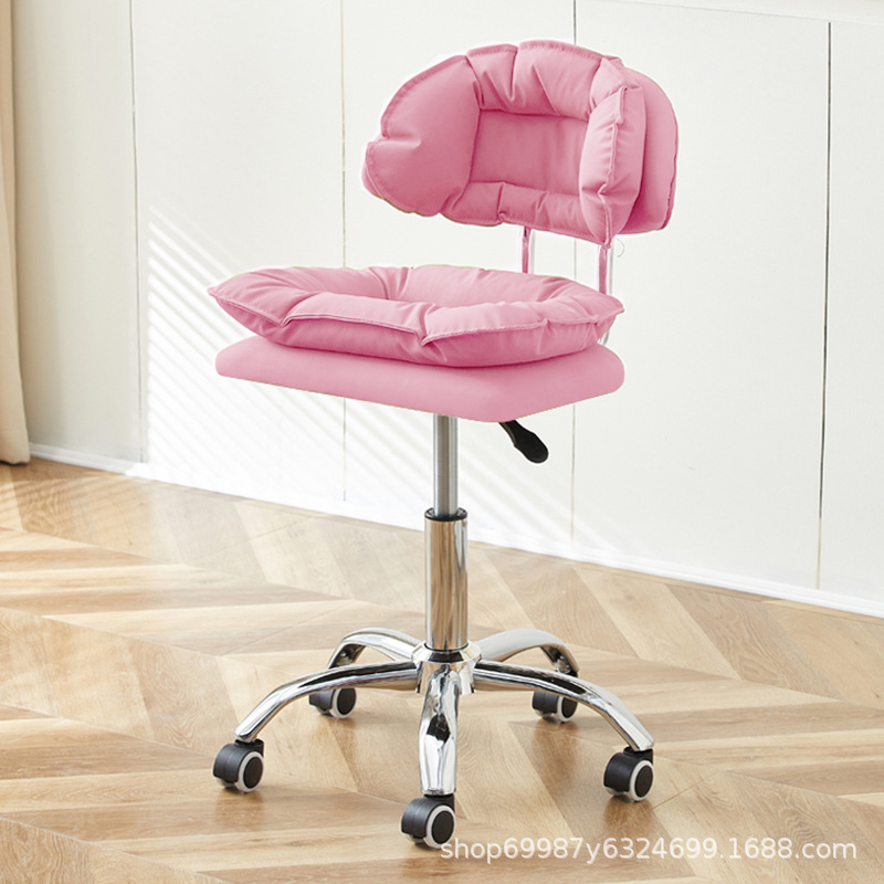 Estilo de cinco garras galvanizado: rueda blanca y negra - rosa