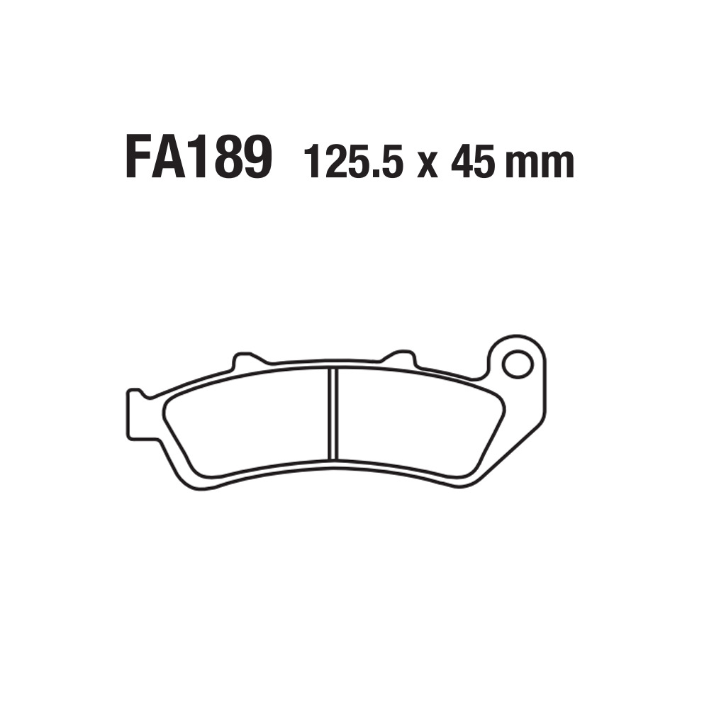 Motocicleta freno de goma de piel de freno pickup ATV playa FA189 CBR1000