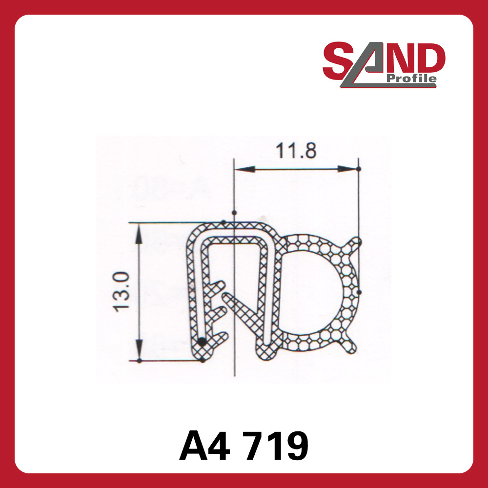 申波菲勒SAND密封条棱边保护条护边条橡胶条A4719