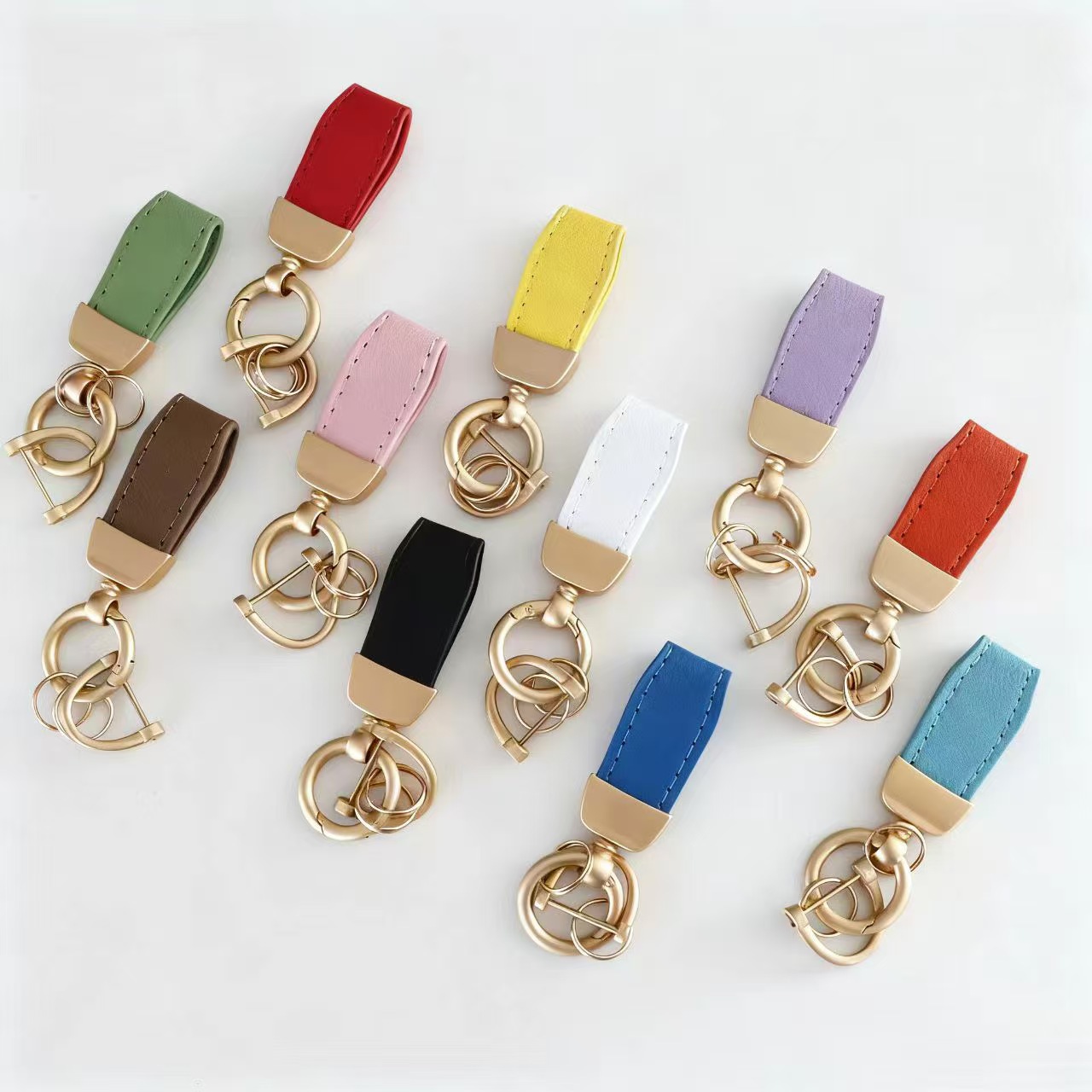 汽车钥匙圆扣马上有钱摩托车小车高档锁扣挂件男女高级感包包挂饰