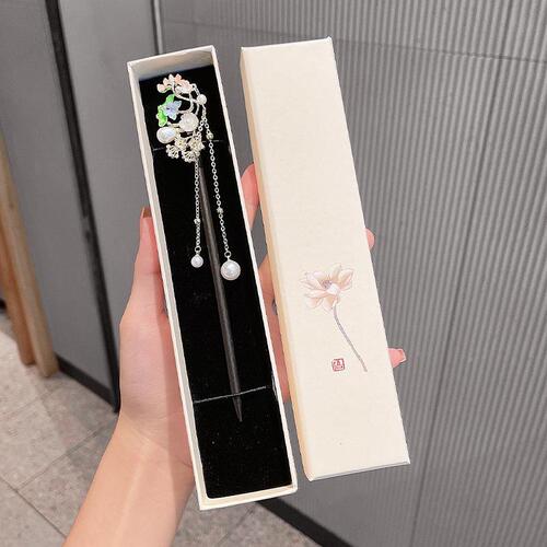 Hairpin jewelry gift box hairpin hairpin ancient style hair accessories packaging box necklace exquisite jewelry high-end gift storage box