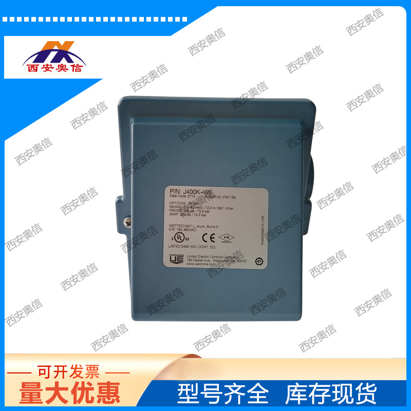 差压开关J400K-455-M408/≥15 KPa 美国UE开关 J400K-455-1010