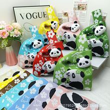 熊猫爷爷同款可爱卡通针织包节日伴手礼包成都旅游礼品袋礼物袋