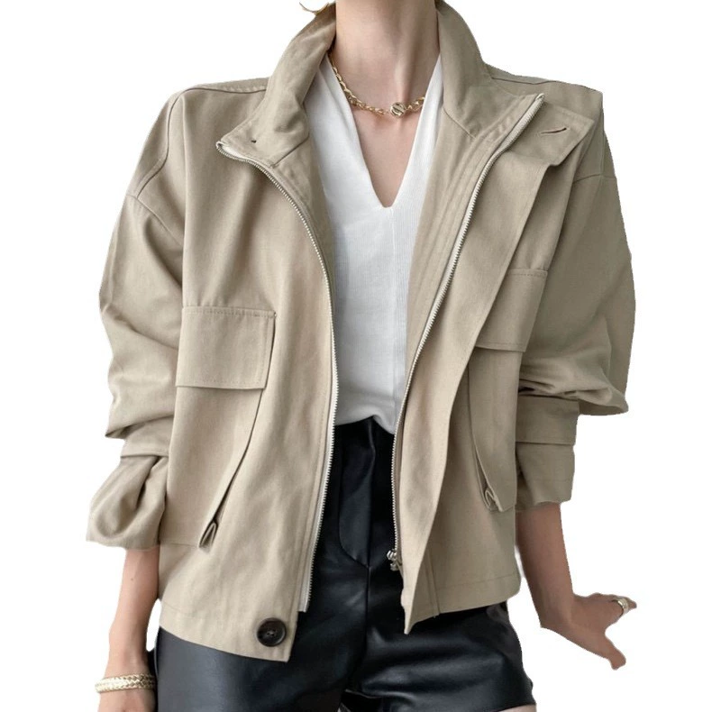 Autumn design long-sleeve with zipper, jacket, oversize