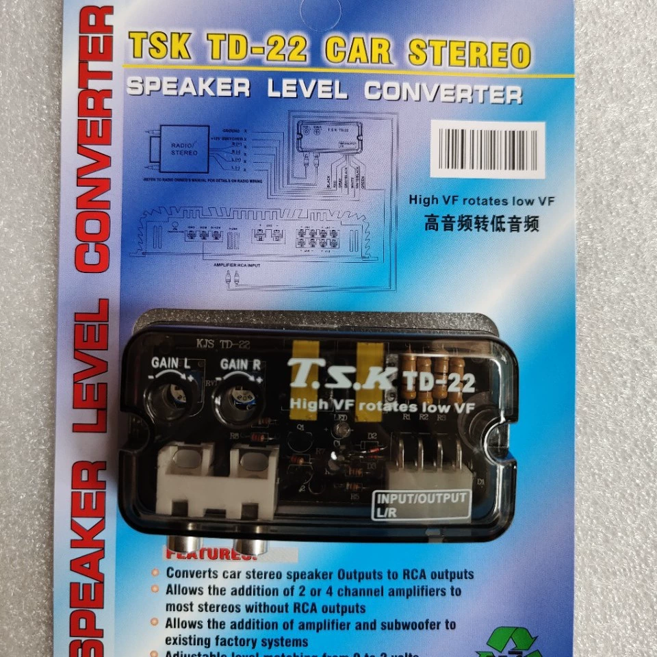 TD22K28PH2 четырехходовой выходной аудиоконвертер с высоким и низким выходом и модифицированной установкой сабвуфера с задержкой линии управления