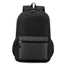 跨境新款男士双肩包时尚简约轻便大容量防泼水电脑包学生通勤包&