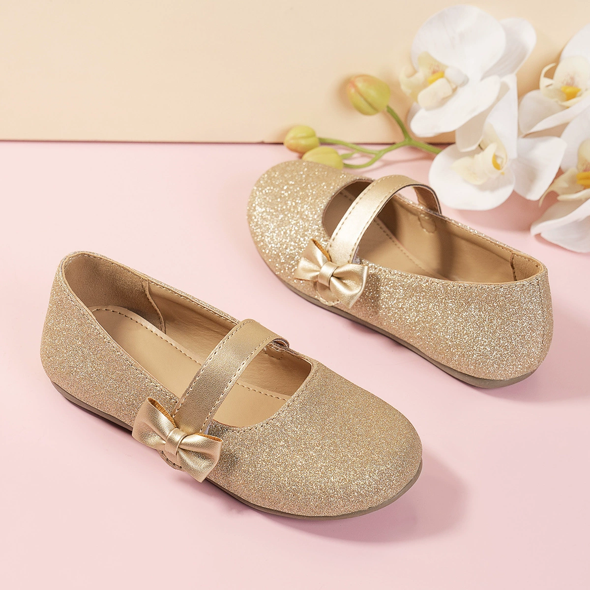 Трансграничные амазонские туфли для девочек на плоской подошве детские кожаные туфли