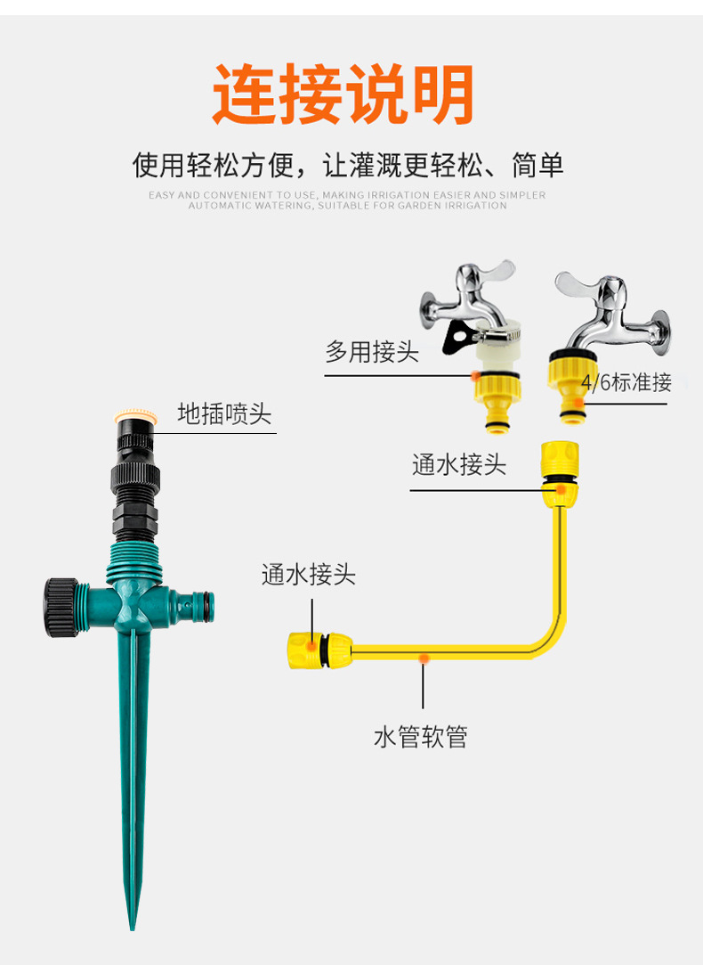 厂家直销房顶降温喷水器自动洒水器喷头养殖屋顶喷淋系统楼顶喷水详情8