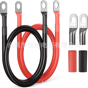 4AWG battery cable 600V42 °F tin copper battery inverter cable with 3/8 lug power inverter wire