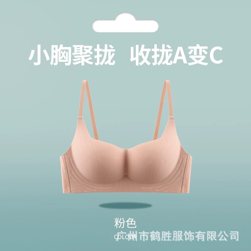 Venta directa de fábrica comercio electrónico transfronterizo Sudeste de Asia Vietnam Tailandia damas sin costuras sujetador de recogida lateral cómodo