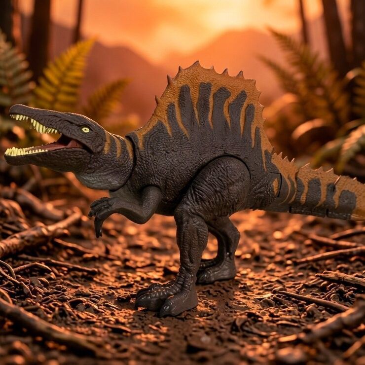 Modelo de Dinosaurio Giganotosaurus Grande de Plástico con Sonido para Niños