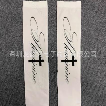 ins字母印花袜子跨境女日系过膝袜四季JK袜款街头外贸批发|undefined
