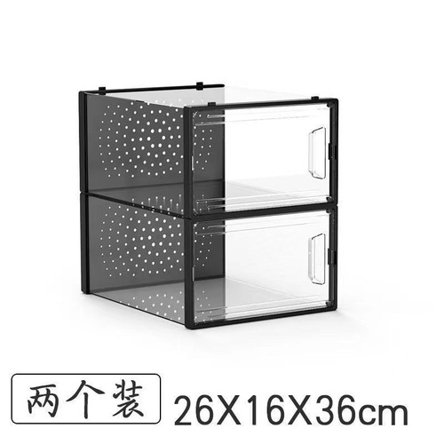 Magnetic Thickenable Shoe Box, No Installation Required, Foldable Shoe Storage Box, Transparent Shoe Cabinet, Saves Space