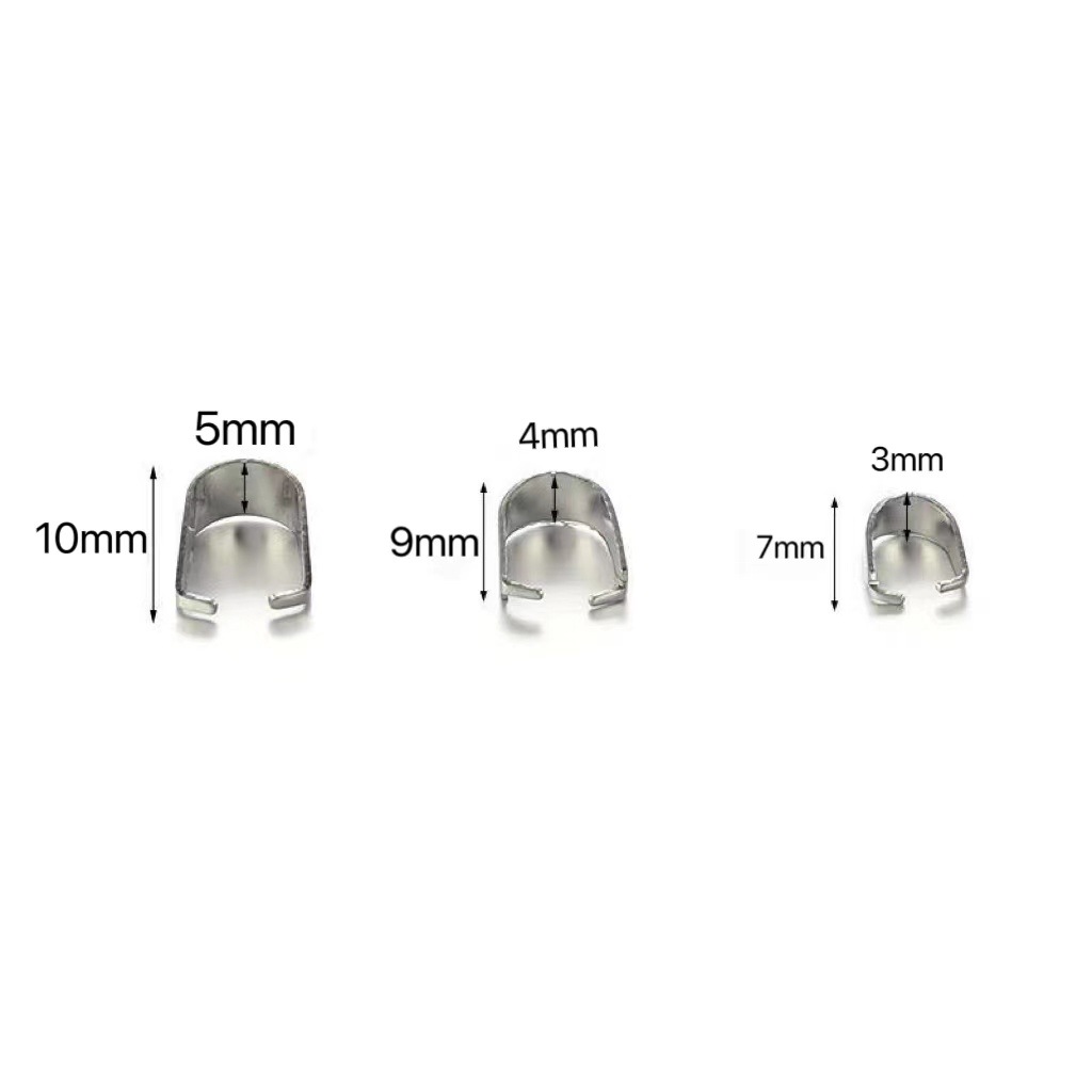 18g Weight None Bag Accessories Type Melon Seed Buckle, Jewelry Buckle Jewelry Making Type 100 PCS/Package 304 Stainless Steel Geometric Melon Seed Buckle Jewelry Buckle