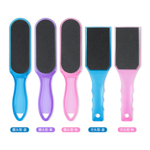 Nail Art Exfoliating Pedicle File Transparent Pedicle Rub Double-sided Thickened Sandpaper Foot Board File Foot Planer Nail Art Tool