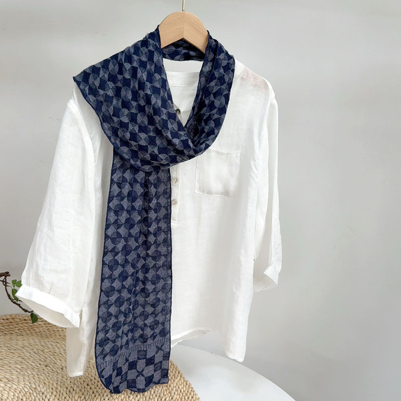 체크무늬 18*180cm 폴리에스터 모달