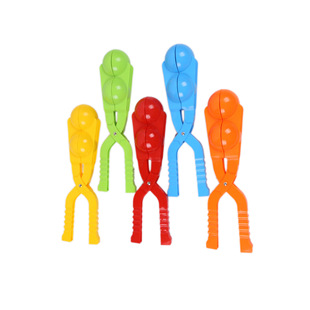 Children's snow playing tools thickened double round ball snowball clip ski clamp spoon snow clip sand ball clip beach toy