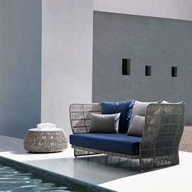 藤编桌椅;藤/竹沙发;户外沙发