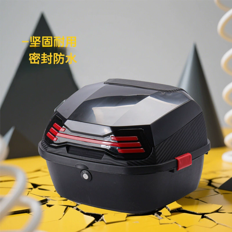 Большой запираемый багажник для электромобиля, педаль для автомобиля с большой батареей, универсальный водонепроницаемый багажник для мотоцикла для нескольких транспортных средств