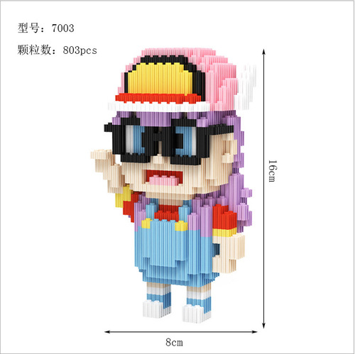 Medium series building blocks micro-particles compatible with Lego wholesale children's educational boys and girls assembled Internet celebrity toys