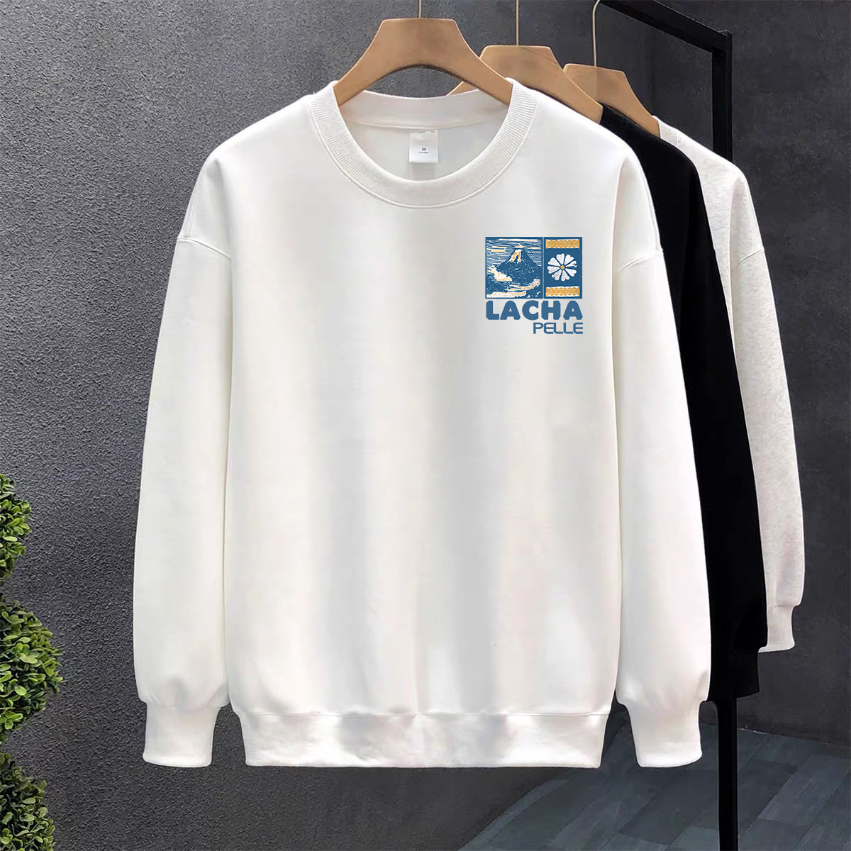 Blanco pesado camiseta de algodón mujer otoño invierno nuevo estilo europeo y americano camiseta de manga larga camiseta de fondo camiseta de estudiantes sin terciopelo