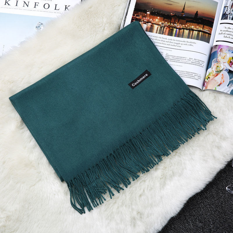 Bufanda gruesa unisex otoño-invierno de cachemira estilo japonés coreano