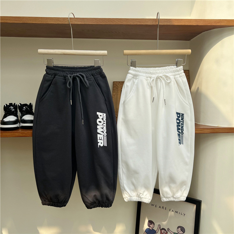 Ragazzi Autunno 2024 American Alphabet Sport Bambini Casual e Bello Esplosivo Strada Largo Scuola Media Cotone_voghion.com