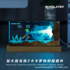 NIKOLATOY七龙珠Z卡卡罗特龟派气功氛围感小夜灯动漫树脂桌面摆件
