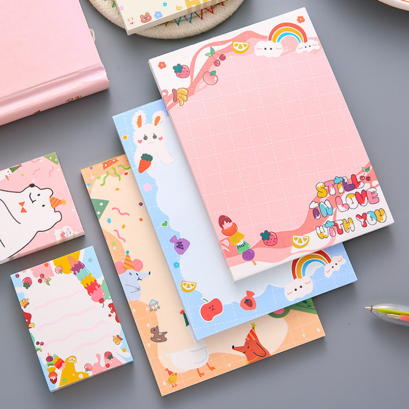 Stationery small gifts creative post-it notes cute cartoon girl note paper wholesale South Korea ins students with n stickers