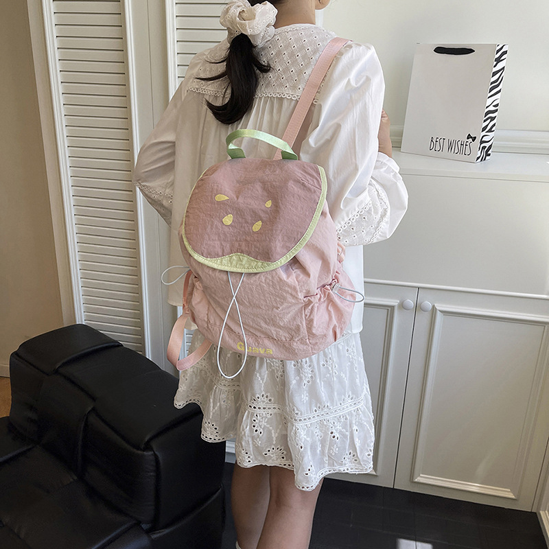 Macaron coreano mochila de dopamina para estudiantes en clase, mochila de escolares ligera, nueva mochila encantadora para mujeres