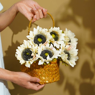 仿真向日葵太阳花 家居客厅装饰假花绢花野餐婚庆摄影道具仿真花