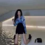 新款显瘦高腰黑色衬衫