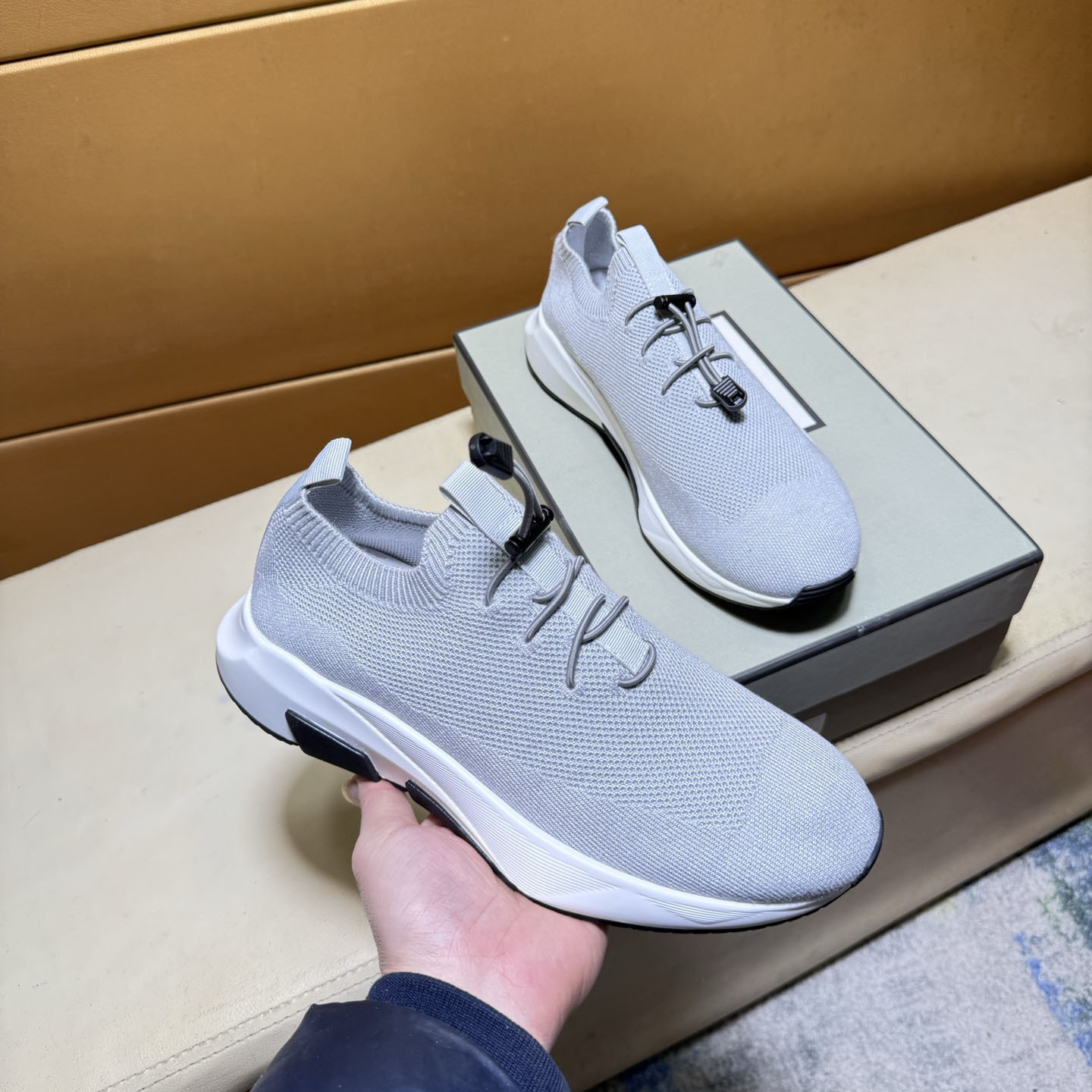 Chaussures décontractées homme en mesh respirant à lacets_voghion.com