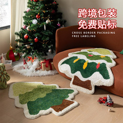 国境を越えた現物クリスマス装飾床マット浴室吸水耐汚れ足マットが玄関に入ると、ドアマットが代行しやすい