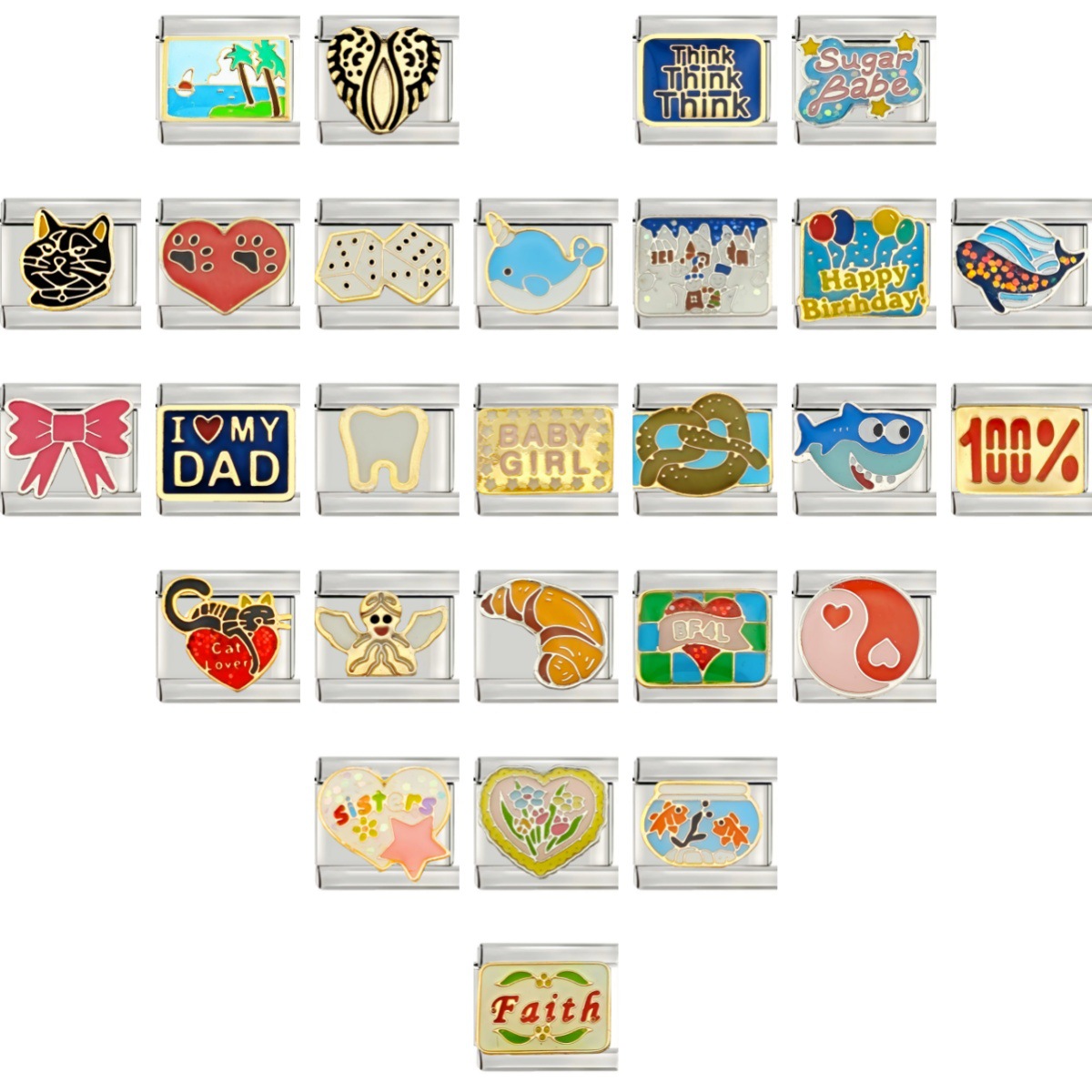 In-Stock Original Fashion New Module Bracelet Watch Chain Italian Bracelet DIY Detachable A-Type Single Piece