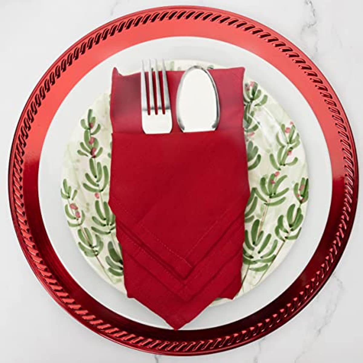 Amazon servilleta Buya tela de lino de algodón fiesta de boda transfronteriza Mesa decoración placemat comida tiro