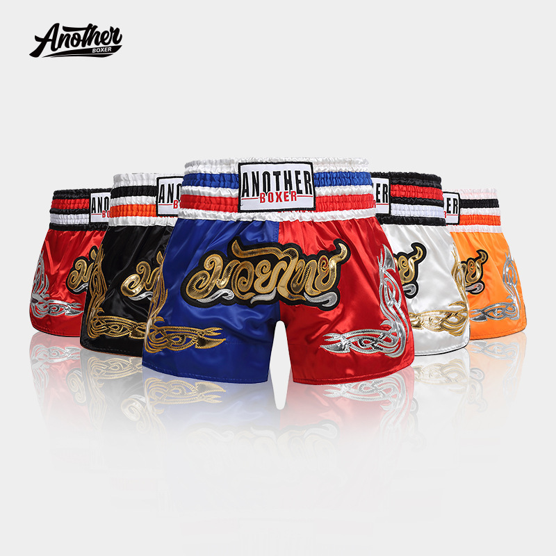 Anotherboxer Dual-Color Muay Thai Shorts in Various Styles and Colors, High-Quality Muay Thai Style Pants, Boxing Pants