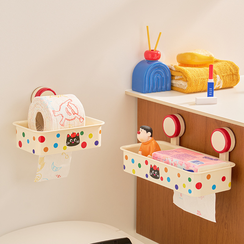 Suction Cup Tissue Box Bathroom Toilet Paper Holder Wall-Mounted Toilet Tissue Box Tissue Storage Box Tissue Holder Roll Paper Rack Suction Cup Tissue Box Bathroom Toilet Paper Holder Wall-Mounted Toilet Tissue Box Tissue Storage Box Tissue Holder Roll Paper Rack