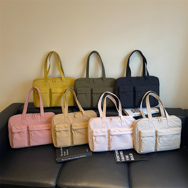 Large-Capacity Shoulder Tote Bag, Portable Storage Bag, Commuter Business Computer Bag, Business Trip Briefcase, Canvas Computer Bag Large-Capacity Shoulder Tote Bag, Portable Storage Bag, Commuter Business Computer Bag, Business Trip Briefcase, Canvas Computer Bag