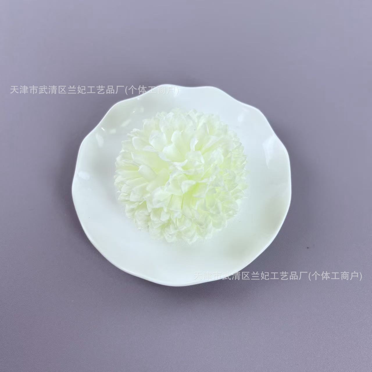 Simulación bola grande cabeza de crisantemo diámetro 10cm ping pong cabeza de crisantemo ramillete de bricolaje tocado baile muñeca flor horquilla