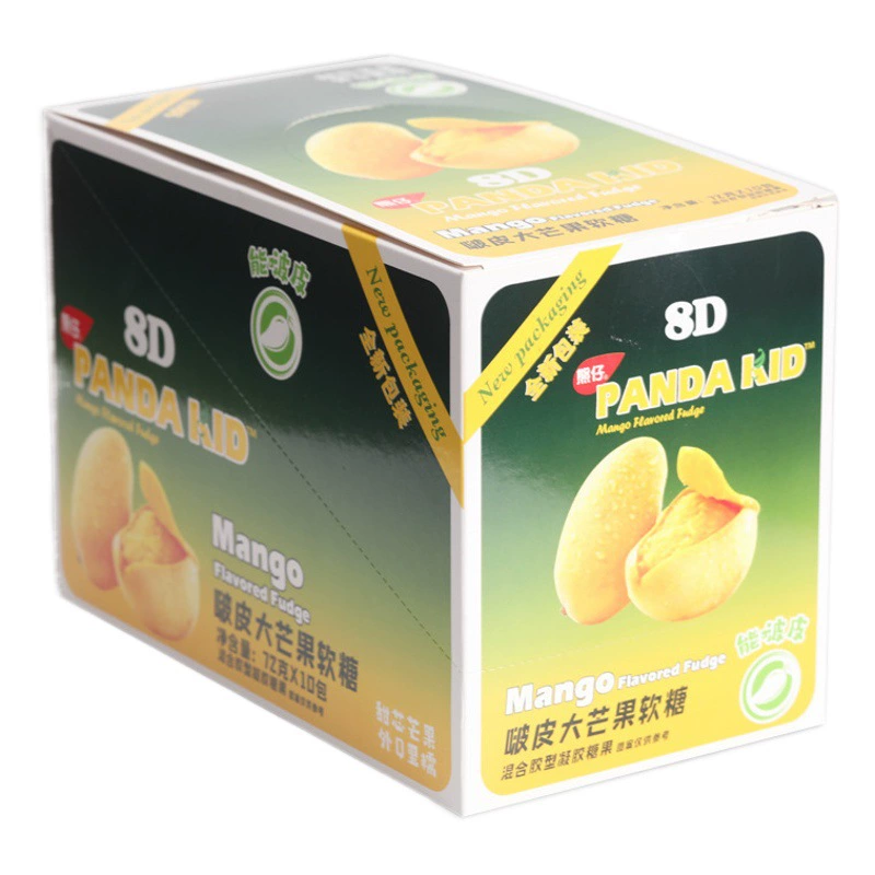 Медведь Baby Boo Skin Манго Fudge Peel Резиновые конфеты Высокая Цветовая ценность Интернет Знаменитости Отдых Закуска Фруктовый сахар