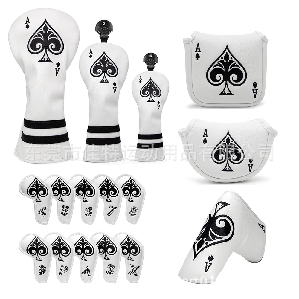 Cubierta del Club de Golf cubierta de putter de fábrica suministros de golf pu cubierta protectora cubierta de la cabeza del club cubierta protectora universal Club