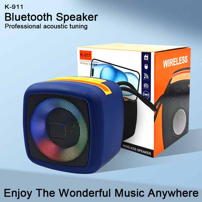 911 Bluetooth スピーカーワイヤレスオーディオポータブルデスクトップ屋外大音量呼吸ライトサブウーファー|undefined