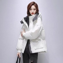 韩货时尚高端羽绒服女2023冬季新款时尚修身小个子短款白鸭绒外套